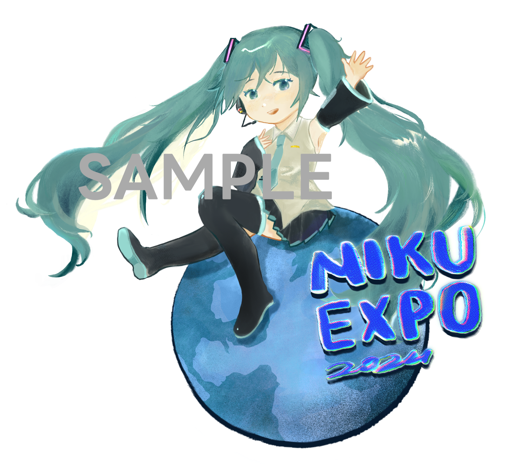 Miku Expo 2024 fan keychain